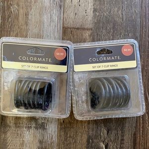 Colormate 2 Boxes of 7 Ring Clips